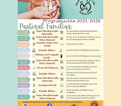 Programación Pastoral Familiar - Cursillos prematrimoniales