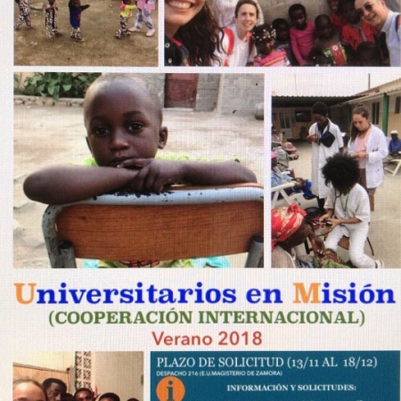 Universitarios en Misión 2018 - tríptico