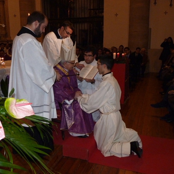 Ordenación de diácono de Agustín Crespo