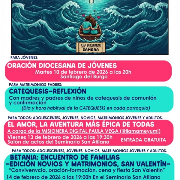 La diócesis de Zamora se suma a la Semana del Matrimonio con una propuesta pastoral amplia