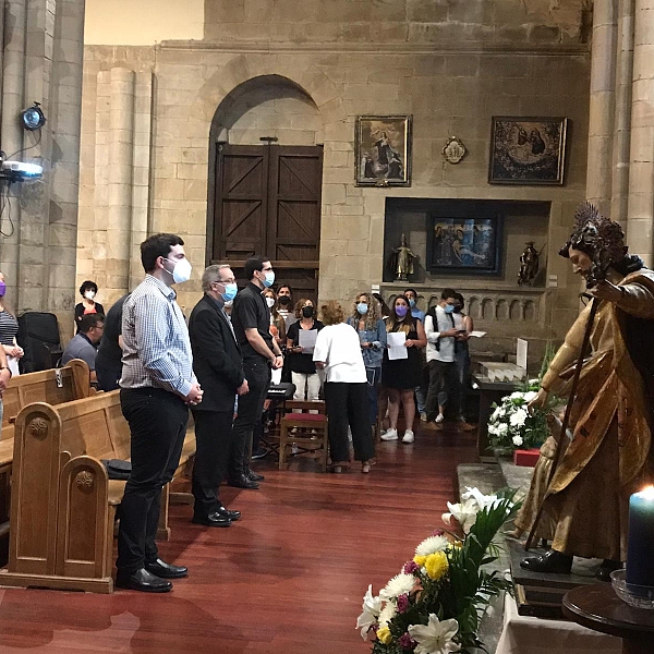 La Cruz de los jóvenes y el icono de María, en Zamora