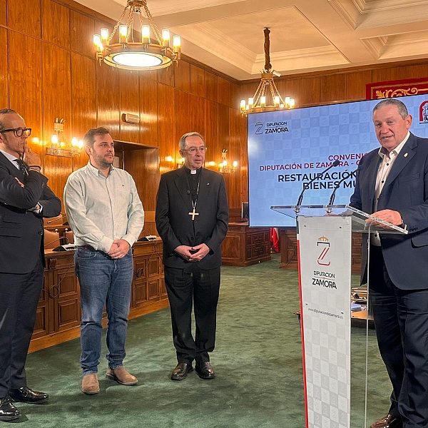 Obispado y Diputación  renuevan su compromiso con el patrimonio religioso zamorano