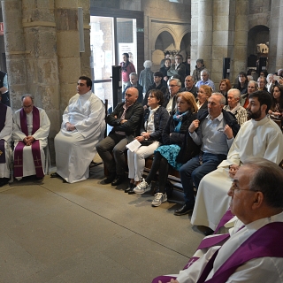 Enrique Alonso y Víctor Jambrina celebran el rito de admisión a las sagradas órdenes