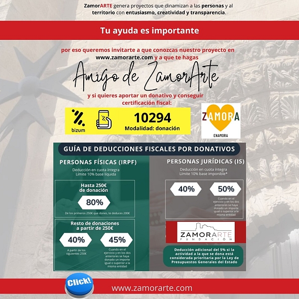 Campaña de colaboración con la Fundación Zamorarte