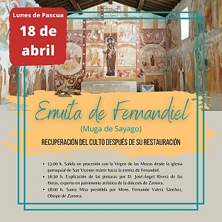 Recuperación de los frescos del siglo XVI y del culto en la ermita de Fernandiel