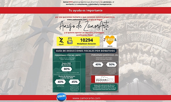 Campaña de colaboración con la Fundación Zamorarte