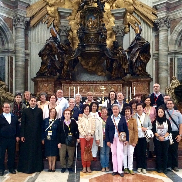 Catequistas de la región en Roma