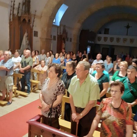 Fieles de las parroquias de El Vino celebran la fiesta de la Transverberación de Santa Teresa