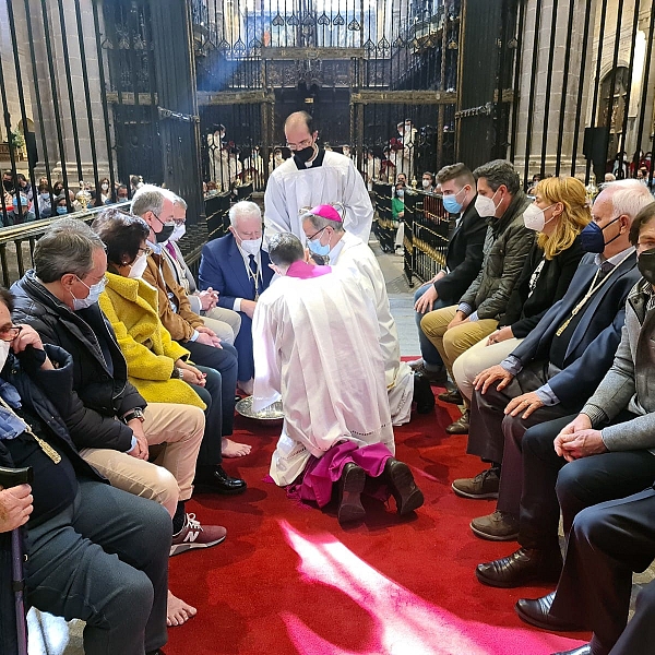 Misa de la cena del Señor en la catedral