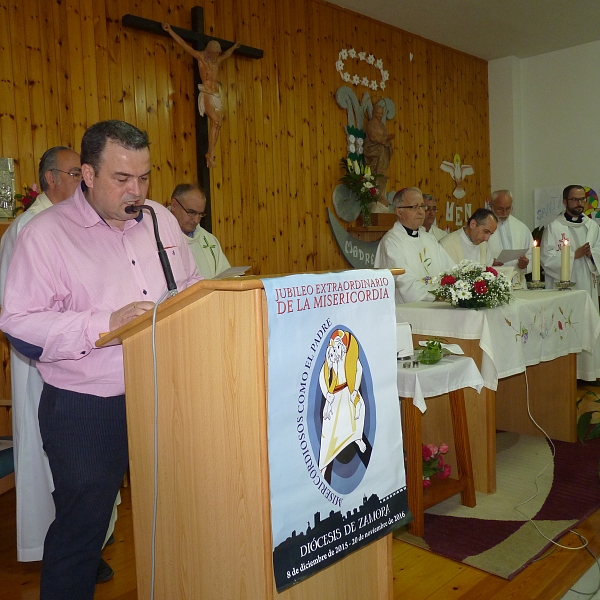 Signo jubilar del arciprestazgo de Sayago en la residencia de Fermoselle