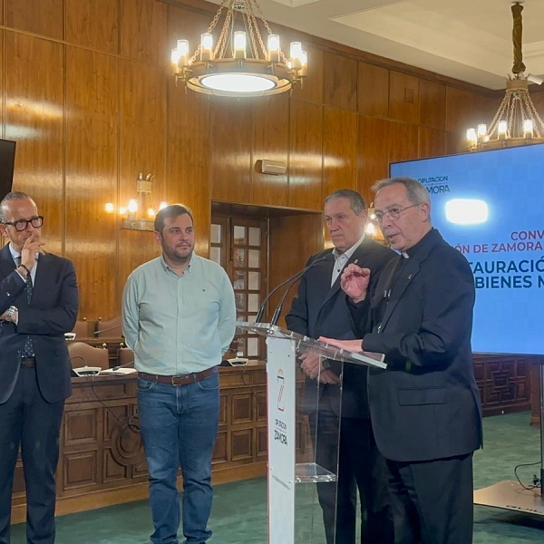 Obispado y Diputación  renuevan su compromiso con el patrimonio religioso zamorano