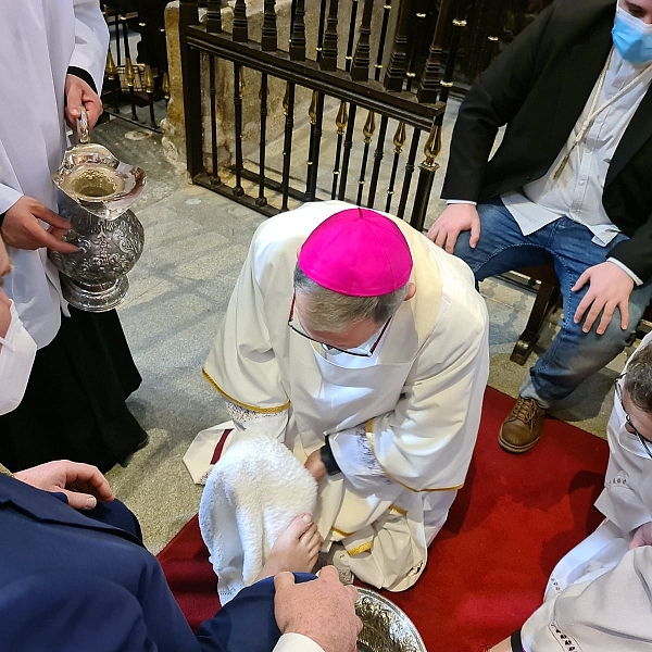 Misa de la cena del Señor en la catedral