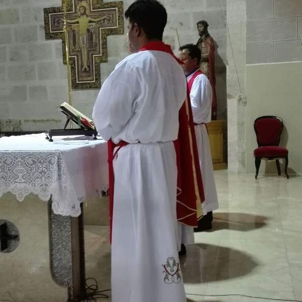 Eucaristía en el convento del Tránsito