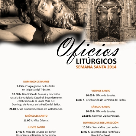 Oficios litúrgicos - Semana Santa 2014