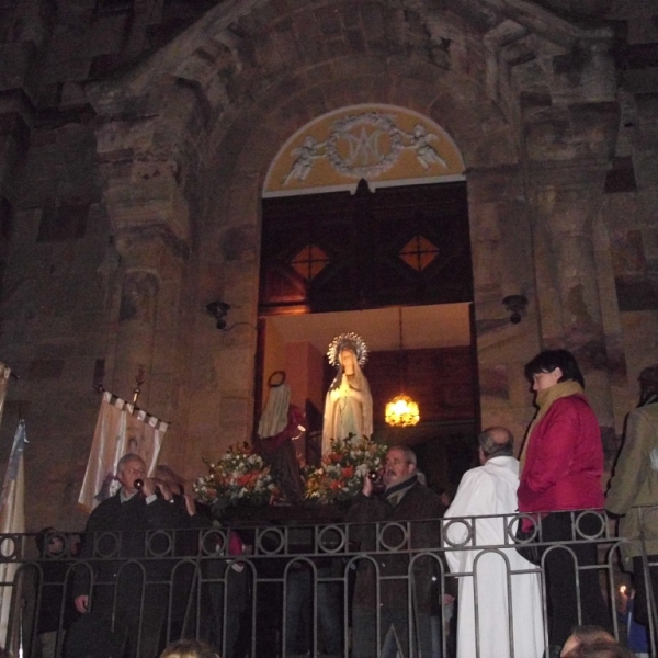 Procesión de la Virgen de Lourdes